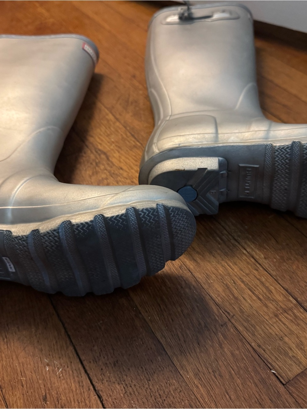 Hunter Metallic Silver Tall Rain Boots - Picture 4 of 5